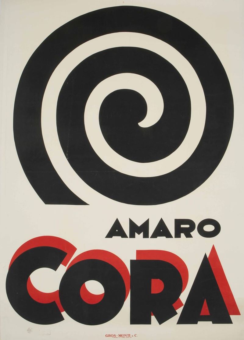 Nicola Diulgheroff (1901-1982) CORA AMARO  - Auction Vintage Posters - Cambi Casa d'Aste