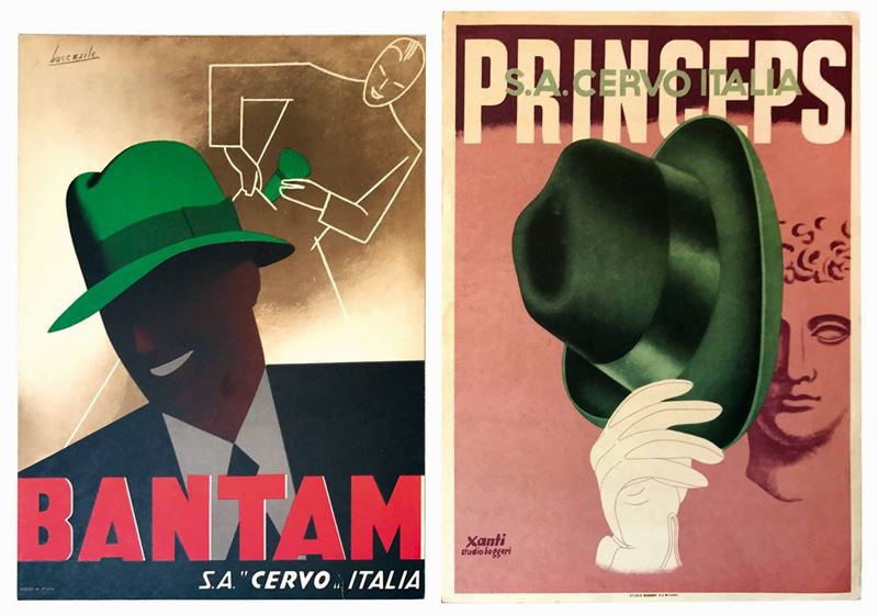 Gino Boccasile / Xanti Schawinsky BANTAM S.A. CERVO / PRINCEPS S.A. CERVO  - Auction Vintage Posters - Cambi Casa d'Aste