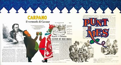 Armando Testa (1917-1992)carpano, il Vermuth di Cavour / Punt & Mes