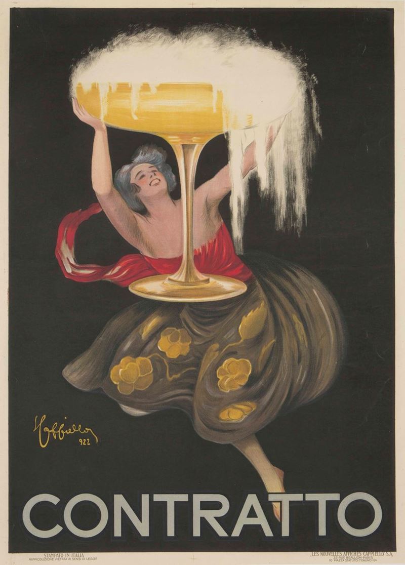Leonetto Cappiello (1875-1942) CONTRATTO  - Auction Vintage Posters - Cambi Casa d'Aste