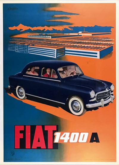 Renzo Bassi (1903-1978)fiat 1400 a
