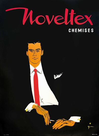 René Gruau (1909 – 2004)noveltex Chemises