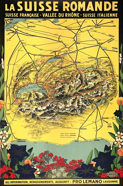 Artista Non Identificatola Suisse Romande / Suisse Francaise – Vallee Du Rhone – Suisse Italienne