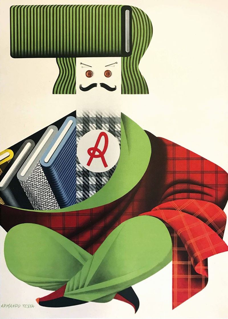 Armando Testa (1917-1992) LANEROSSI  - Auction Vintage Posters - Cambi Casa d'Aste