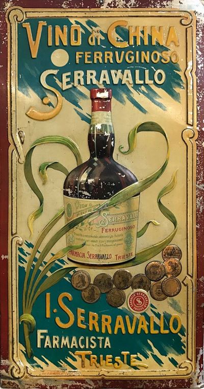 Artista Non Identificatovino di China Ferruginoso Serravallo Trieste