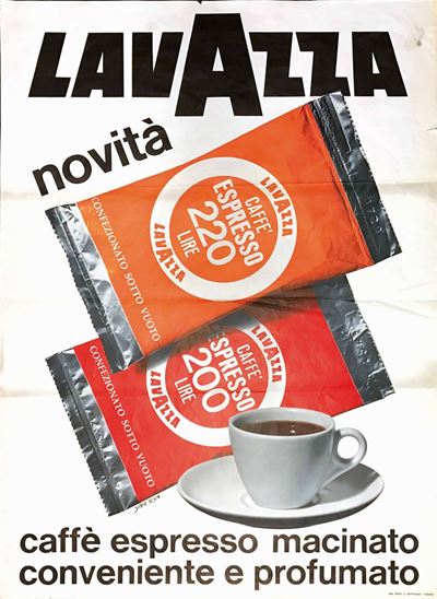 Armando Testa (1917-1992)lavazza Novita’ / Caffe’ Espresso Macinato Conveniente e Profumato