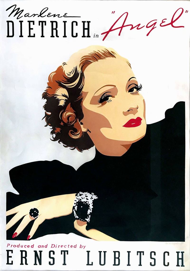 Carla Volpato MARLENE DIETRICH IN “ANGEL  - Auction Vintage Posters - Cambi Casa d'Aste
