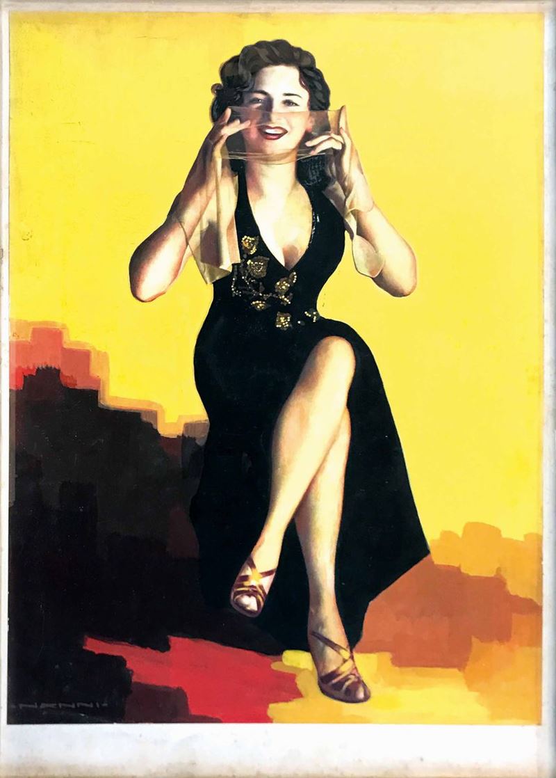 Nino Nanni (1888-1969) LE CALZE  - Auction Vintage Posters - Cambi Casa d'Aste