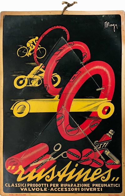 Maga (giuseppe Magagnoli, 1878-1933)[ab 105680] Rustines / Classici Prodotti per Riparazione Pneu...