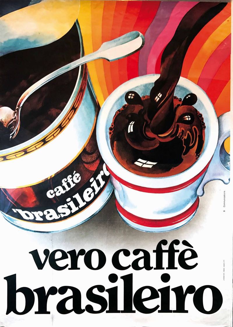 B COMMUNICATIONS VERO CAFFE’ BRASILEIRO  - Auction Vintage Posters - Cambi Casa d'Aste