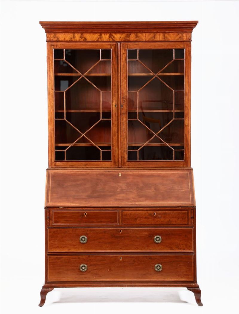 Mobile credenza a due corpi, XIX-XX secolo  - Auction Furniture - Cambi Casa d'Aste