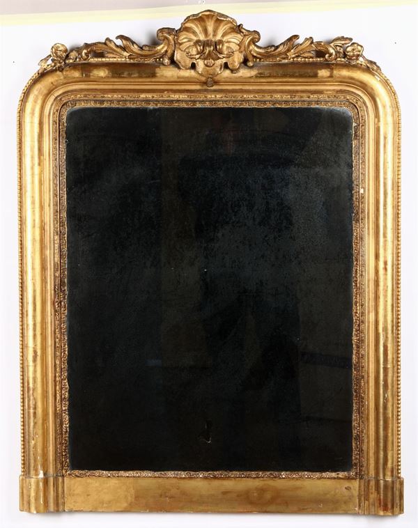 Specchiera intagliata e dorata, XIX-XX secolo