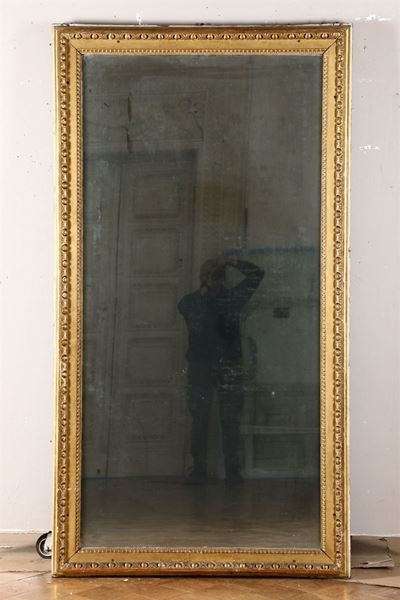 Caminiera in Legno Intagliato e Dorato, XIX Secolo