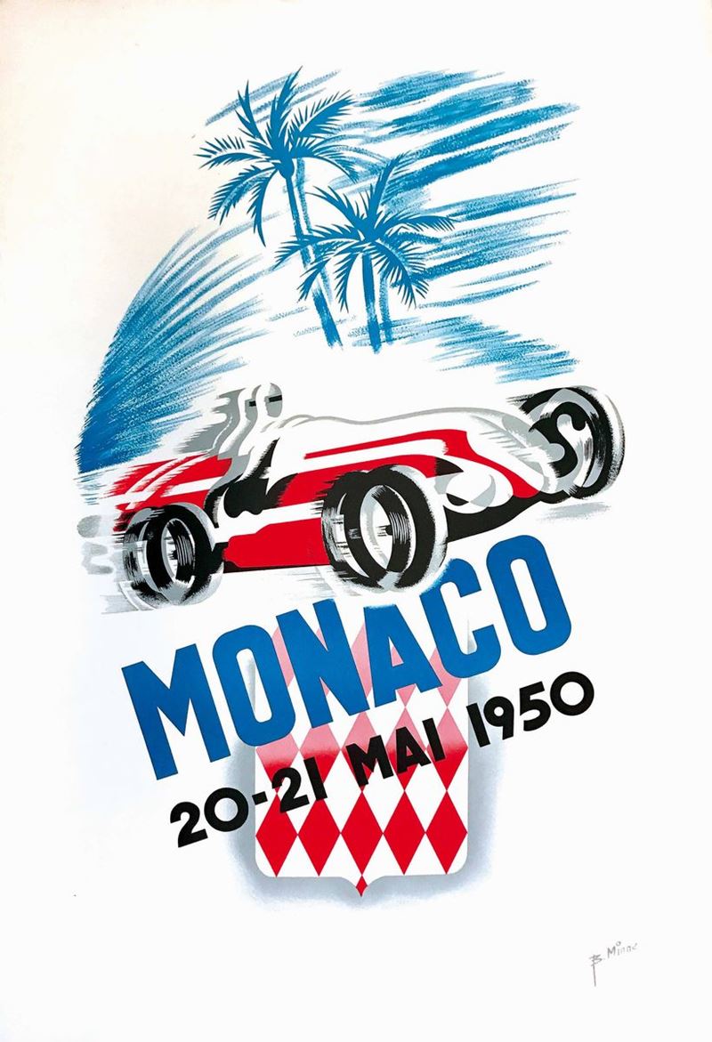Bernard Minne MONACO 20-21 MAI 1950  - Auction Vintage Posters - Cambi Casa d'Aste