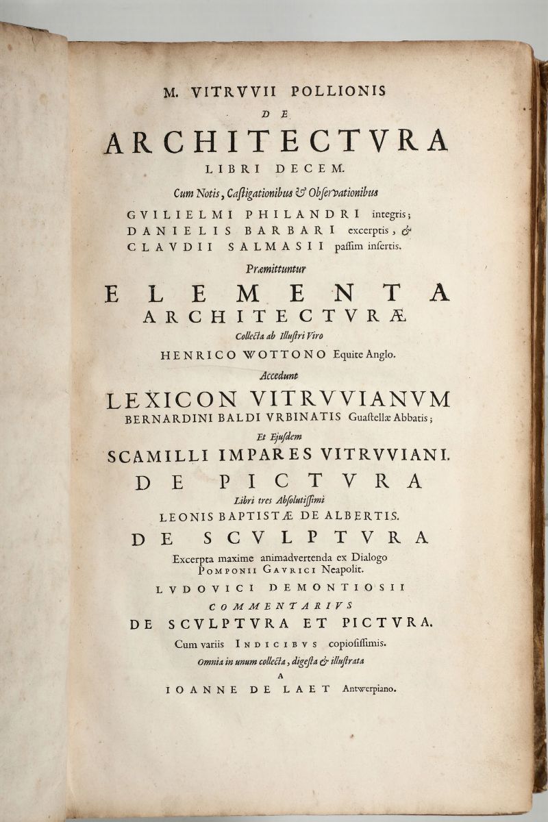 M.vitruvii Pollionism.vitruvii Pollionis De Architectura Libri Decem.amstelodami,apud Ludovicum E...