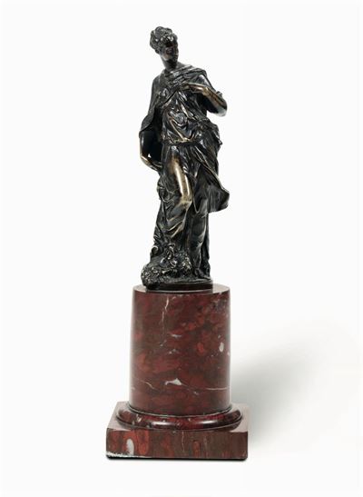 Giuditta in Bronzo Fuso, Cesellato e Patinato. Scuola Veneta del XVIII-XIX Secolo, Derivata dai M...