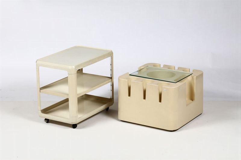 Carrello e mobile bar in plastica Cartel  - Auction Furniture - Cambi Casa d'Aste