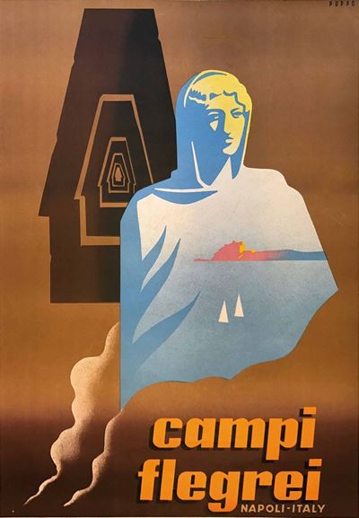 Mario Puppo (1905-1977)campi Flegrei Napoli Italy