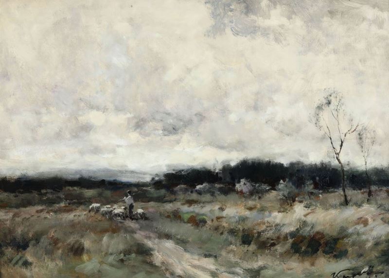 Ivan Karpoff (1898 - 1970) Paesaggio  - Asta Pittura - Cambi Casa d'Aste