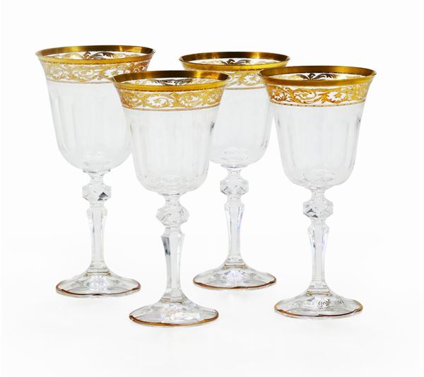Servizio di bicchieri “Griffe” Italia, Vetrerie di Empoli. Seconda metà del XX secolo
