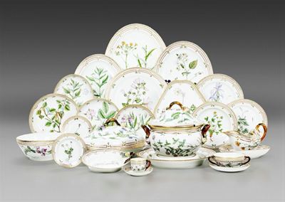 Servizio da Tavola “flora Danica” per 12 Persone Danimarca, Manifattura Royal Copenhagen, Seconda...