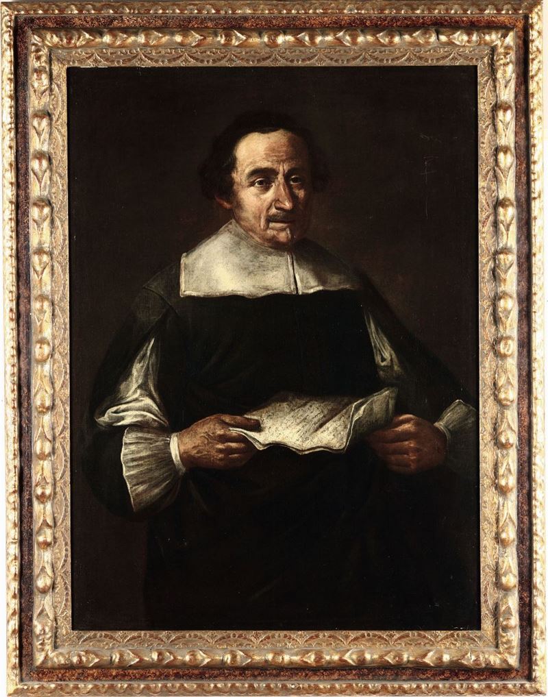 Scuola Lombarda del XVII secolo Ritratto  - Auction Fine Art - Cambi Casa d'Aste