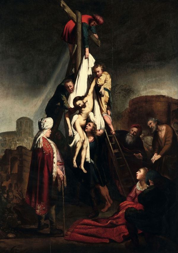 Scuola olandese del XVIII secolo Deposizione dalla croce