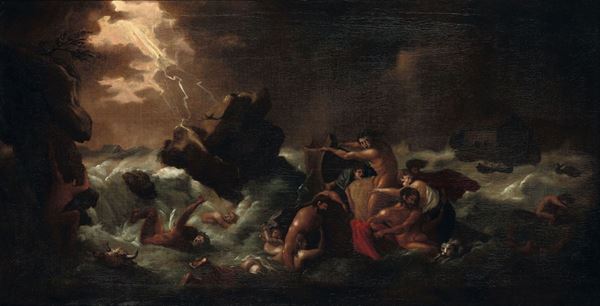 Scuola fiamminga del XVIII secolo Diluvio universale