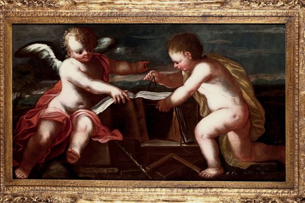 Scuola Italiana del XVII secolo Allegoria della geometria