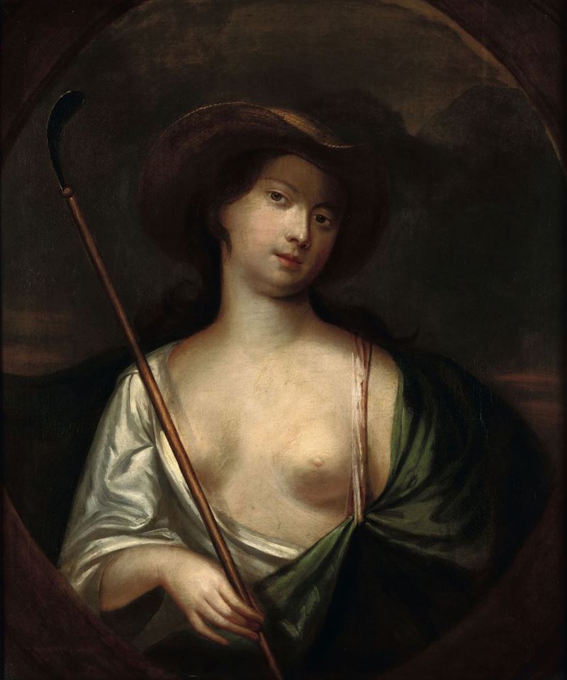 Scuola Francese del XVIII secolo Ritratto femminile  - Asta Antiquariato - Cambi Casa d'Aste