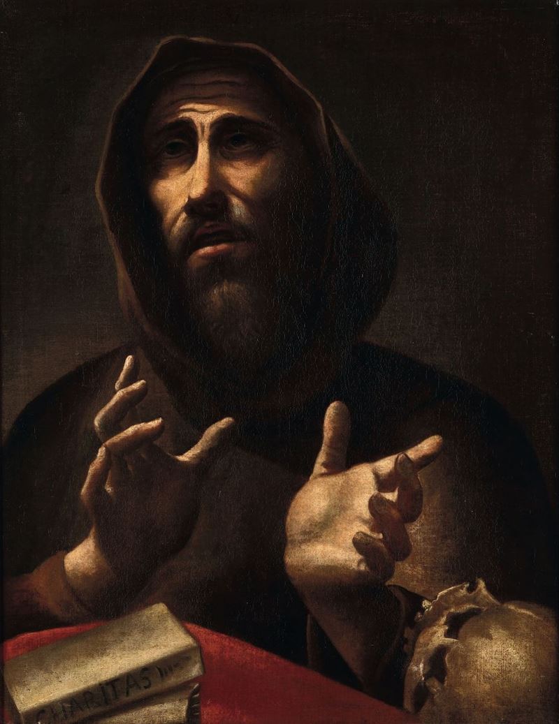 Scuola Italiana del XVII secolo San Francesco di Paola  - Asta Antiquariato - Cambi Casa d'Aste