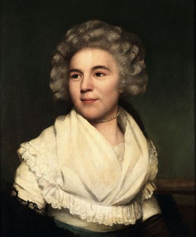 Leonard Defrance (1735 - 1805)ritratto di Dama con Collana di Perle
