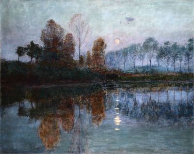 Giuseppe Sacheri (1863 - 1950)paesaggio Campestre, 1898