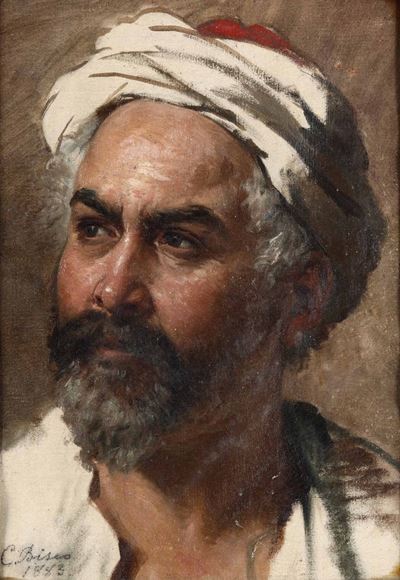 Cesare Biseo (roma 1843-1909)ritratto