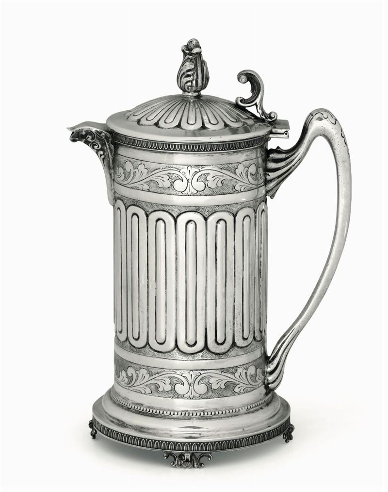 Caffettiera in argento, Italia XX secolo  - Asta Antiquariato - Cambi Casa d'Aste