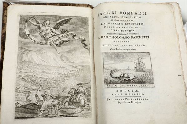 Jacobi Bonfadii Annalium genuensium..Brixiae,Planta,1759.
