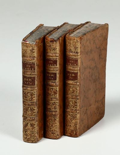 Abbé De Germaneshistoire Des Revolutions De Corse..paris,herissant/demonville,1771-1776. Tre Tomi...