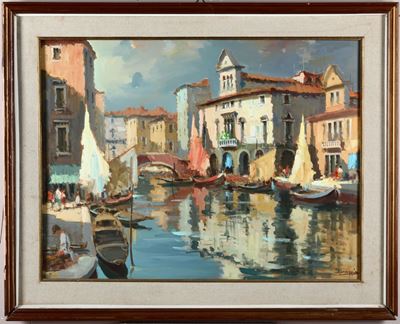 Gino Donaggio (1920 - 1980)veduta di Chioggia