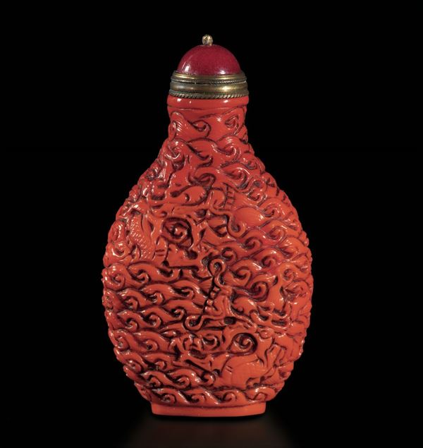A Pechino glass snuff bottle, China, early 1900s