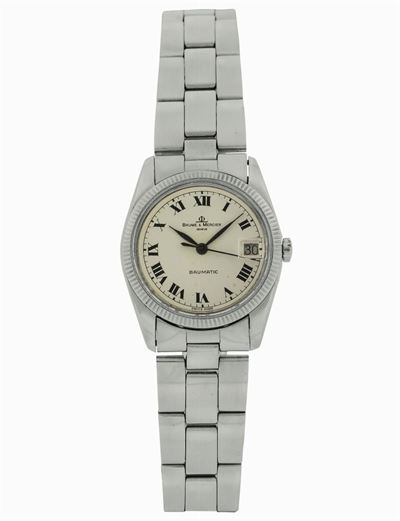 Baume & Mercier, Geneve, Baumatic , Ref.1215-1. Orologio da Polso, da Donna, in Acciaio, Automati...