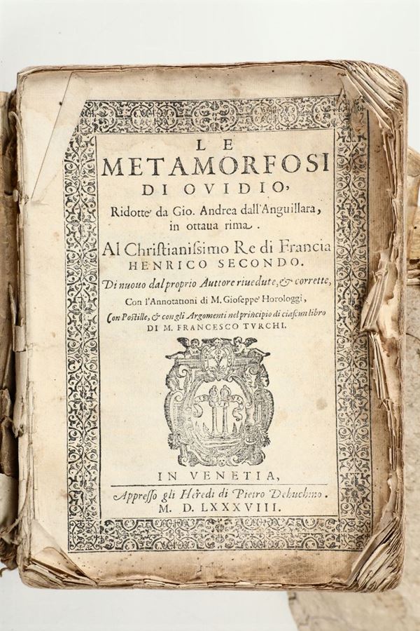 Ovidio Publio Nasone Le metamorfosi, Venezia, Dehuchino 1588