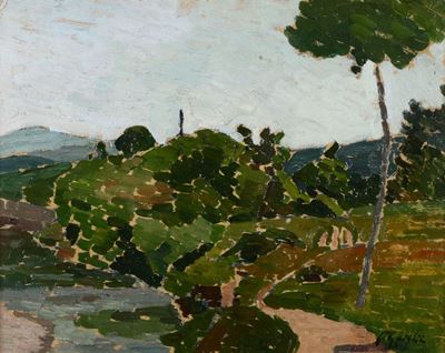 Oscar Ghiglia (876-1945), Attribuito Acampagna