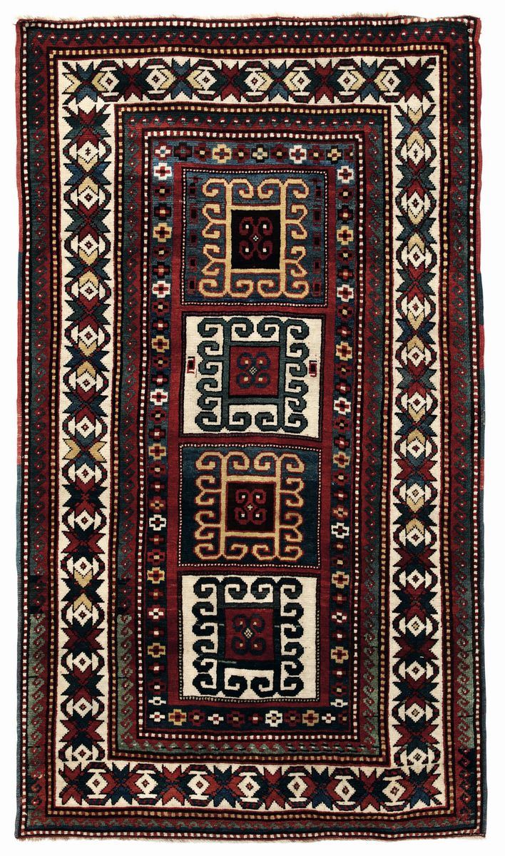 Tappeto Kazak, Caucaso fine XIX secolo  - Asta Antiquariato - Cambi Casa d'Aste