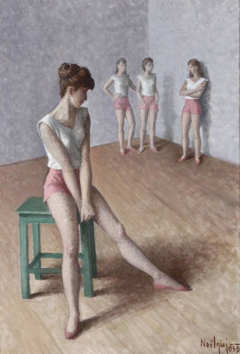 Noel Quintavalle, Noelqui (1893-1977) Ballerine, 1959  - Auction Paintings of the XIX and XX centuries - Cambi Casa d'Aste