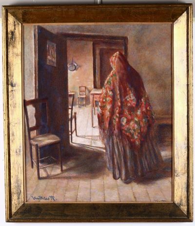Vindizio Notari Pesenti (1879 - 1961)ritorno dalla Messa