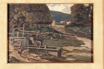 Francesco Sartorelli (1856-1939)paesaggio Montano