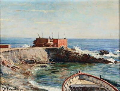 Berto Ferrari (1887 - 1965)il Sole di Maggio, Nervi 1949