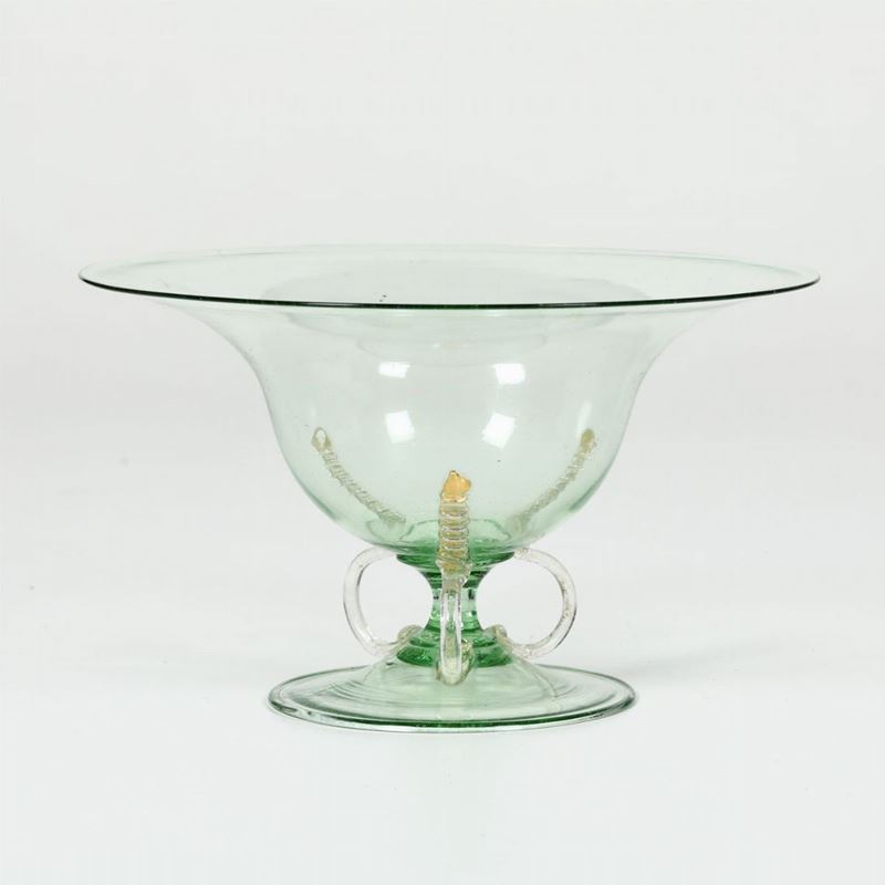 Coppa in vetro di Murano, XIX-XX secolo  - Asta Antiquariato - Cambi Casa d'Aste