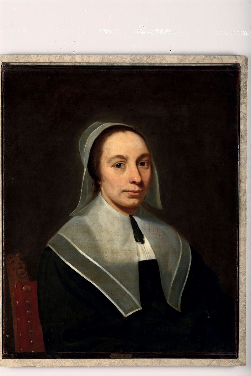 Bartholomeus Van der Helst (Harleem 1613-Amsterdam 1670), attribuito a Ritratto di donna  - Auction Fine Art - Cambi Casa d'Aste