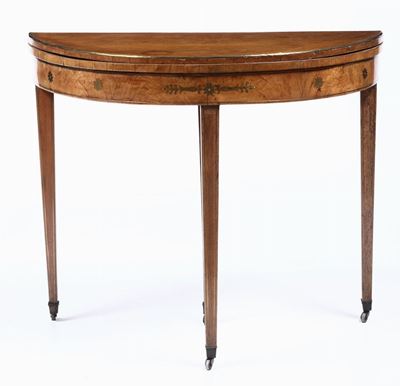Tavolo Demilune con Piano a Libro, XIX-XX Secolo